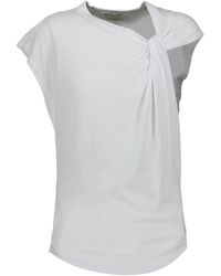 Isabel Marant - Nayda Asymmetric-Sleeved T-Shirt - Lyst