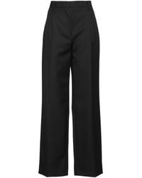 Burberry - Solid Color Casual Trousers - Lyst