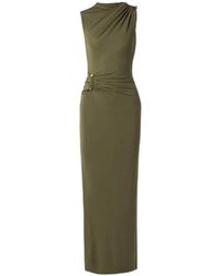 Cult Gaia - Embellished Gathered Stretch-Jersey Gown - Lyst