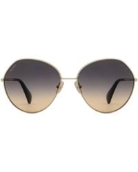 Max Mara - Irregular Frame Sunglasses - Lyst