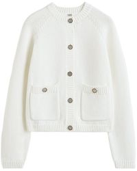 TOTEME - Hammered-Button Cardigan - Lyst