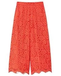 Twinset - Macramé Lace Wide Leg Trousers - Lyst