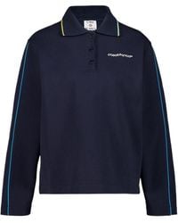 CASABLANCA - Logo Embroidered Polo Sweatshirt - Lyst