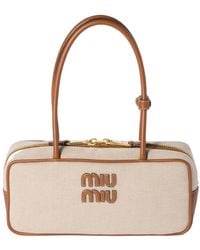 Miu Miu - Beau Zipped Tote Bag - Lyst