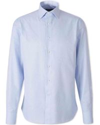Canali - Regular Fit Micro Print Shirt - Lyst