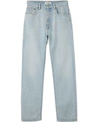 Miu Miu - Five-Pocket Washed Denim Jeans - Lyst