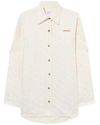 Off-White c/o Virgil Abloh - Star Jacquard Denim Shirt Jacket - Lyst