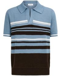 Ferragamo - Cotton Knit Polo Shirt - Lyst