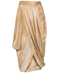 Uma Wang - Pleated Midi Skirt - Lyst