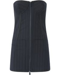 Pinko - Pinstripe Bustier Top - Lyst