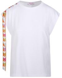 PUCCI - Pucci Foulard Detailed T-Shirt - Lyst