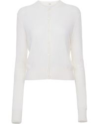 Chloé - Pointelle-Knit Scalloped-Trim Cardigan - Lyst