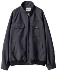 Miu Miu - Kid Mohair-Wool Bomber Jacket - Lyst