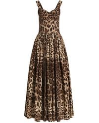 Dolce & Gabbana - Leo- Poplin Dress - Lyst