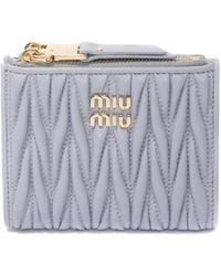 Miu Miu - Matelassé Zip Wallet - Lyst