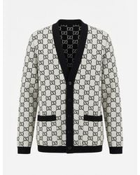 Gucci - Monogrammed Button-Up Cardigan - Lyst