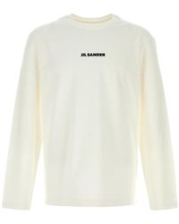 Jil Sander - Long-Sleeved Crewneck T-Shirt - Lyst