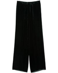 Antonelli - Elasticwaist Velvet Wideleg Trousers - Lyst