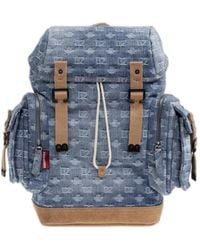 DSquared² - Monogram-Patterned Drawstring Backpack - Lyst