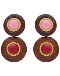 Saint Laurent - Disc Pendant Earrings - Lyst