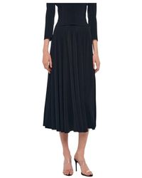 Norma Kamali - Pleated Maxi Skirt - Lyst