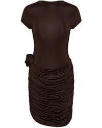 ROTATE BIRGER CHRISTENSEN - Ruched Floral Mini Dress - Lyst