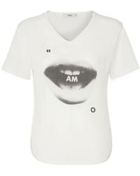 Fendi - Ivory Jersey T-Shirt With Ti Amo Print - Lyst