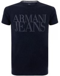 Armani Jeans - Logo Details T-Shirt - Lyst