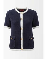 Gucci - Fine Knit Cardigan - Lyst