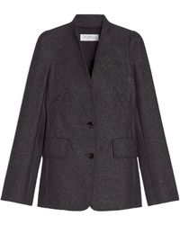 Max Mara - Stand Up Collar Button-Up Jacket - Lyst