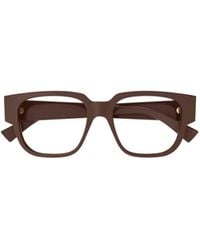 Bottega Veneta - Eyewear Rectangle Frame Glasses - Lyst
