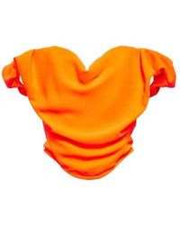 Vivienne Westwood - Off-The-Shoulder Crepe Bustier Top - Lyst
