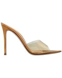 Gianvito Rossi - Elle Pointed Toe Slip-On Mules - Lyst