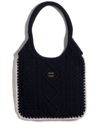 Miu Miu - Ivy Wool And Cashmere Bag - Lyst