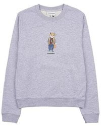 Maison Kitsuné - Long Sleeve Sweatshirt - Lyst