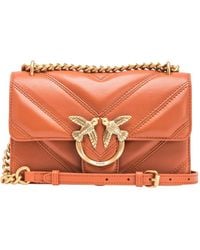 Pinko - Love One Chain Linked Mini Crossbody Bag - Lyst