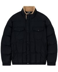 EA7 - Long-Sleeved Cotton-Padded Jacket - Lyst