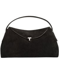 TOTEME - Totême Logo Plaque Foldover Top Shoulder Bag - Lyst
