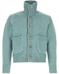Junya Watanabe - High Neck Buttoned Cardigan - Lyst