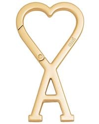 Ami Paris - Heart Logo Keychain - Lyst