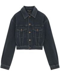 Saint Laurent - 80's Denim Jacket - Lyst