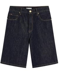 Tommy Hilfiger - High Rise Straight Denim Bermuda Shorts - Lyst