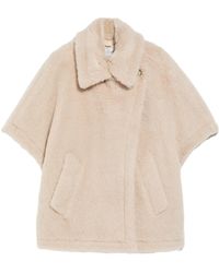 Max Mara - Short Wool Cape - Lyst