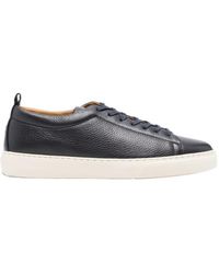 Henderson - Grainy Leather Sneakers - Lyst