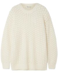 FRAME - The Cloud Crew Open-Knit Sweater - Lyst