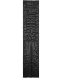 Saint Laurent - Logo Patch Quilted Scarf - Lyst