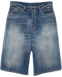 Acne Studios - Loose Fit Denim Shorts - Lyst