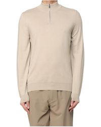 BOSS - Boss Half-Zip Knitted Jumper - Lyst