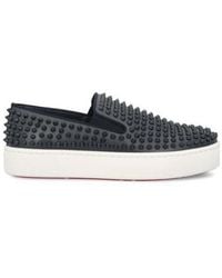 Christian Louboutin - Spikeboat Slip-On Sneakers - Lyst