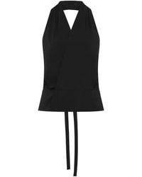 St. Agni - Halterneck Wrap Top - Lyst